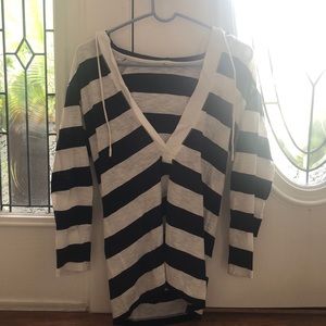 Jcrew striped hoodie